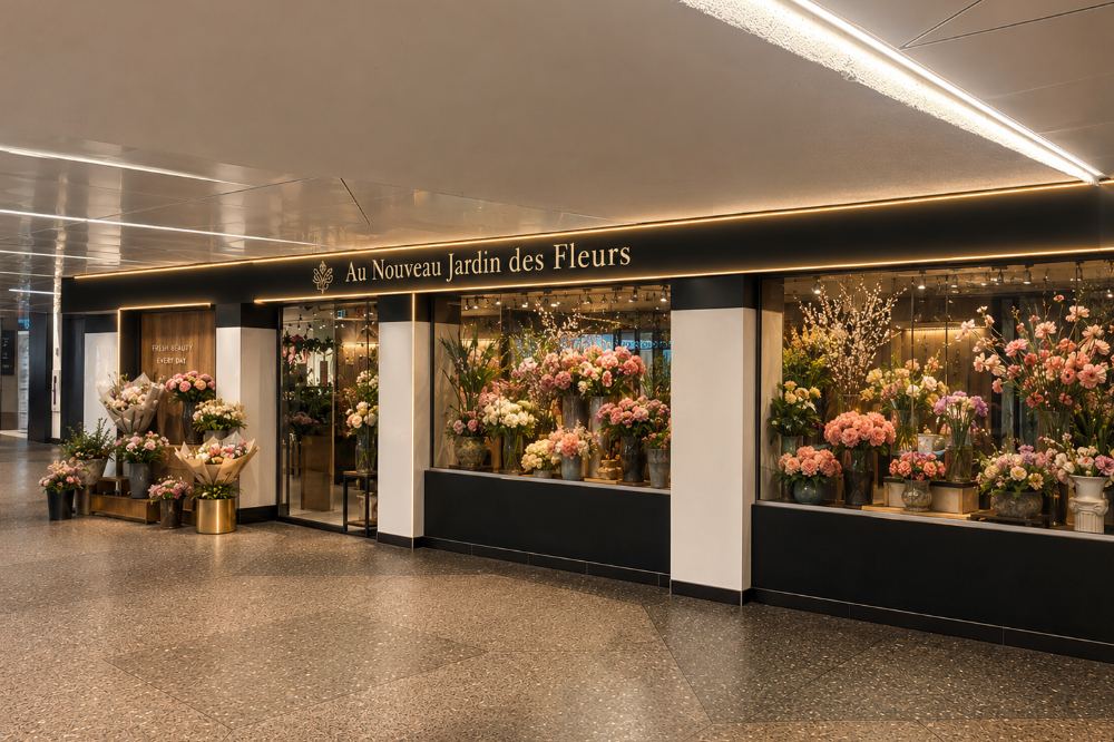 Au Nouveau Jardin des Fleurs, redesign